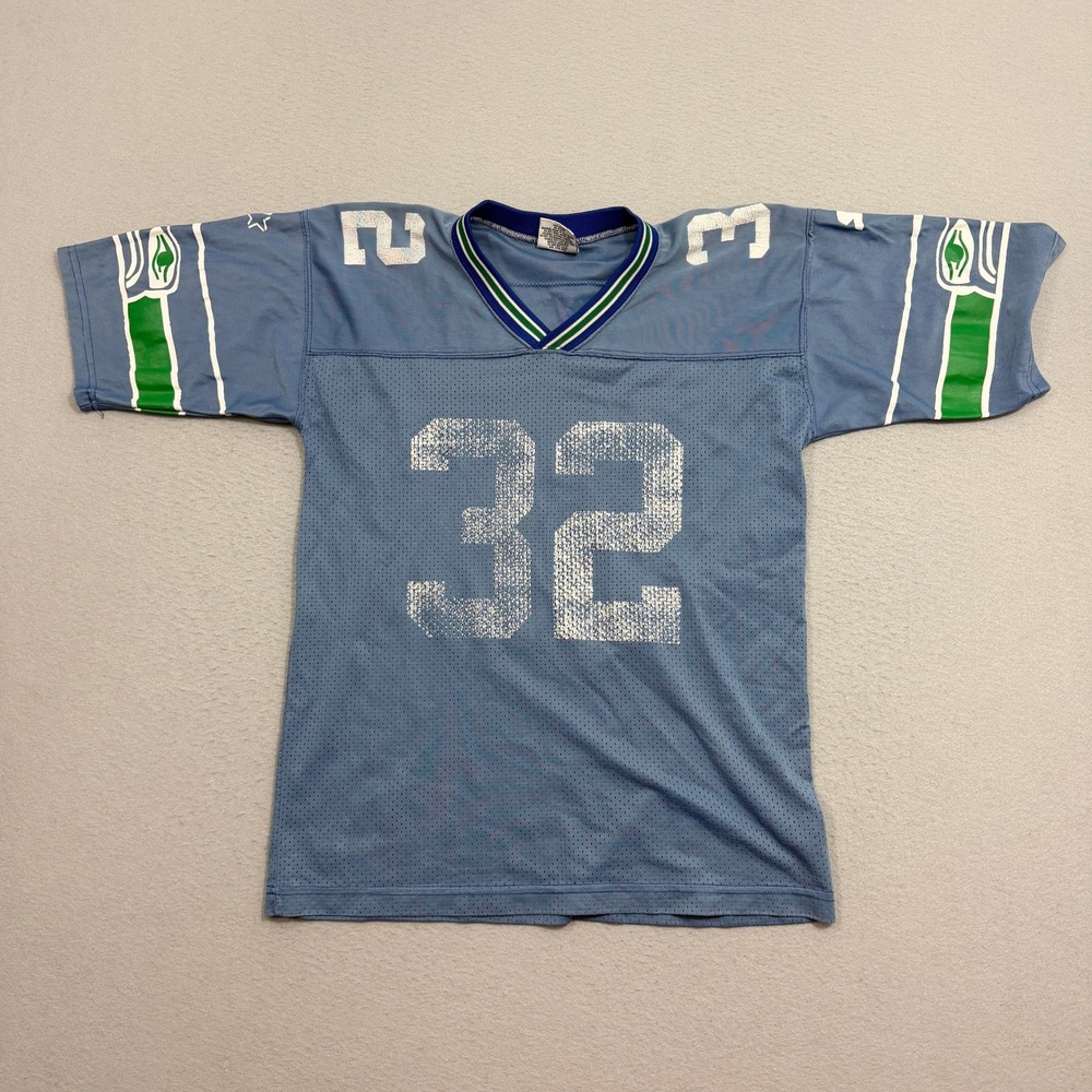 Starter Jersey Kids Large Blue Ricky Watters 32 Seattle Seahawks Mesh Vintage